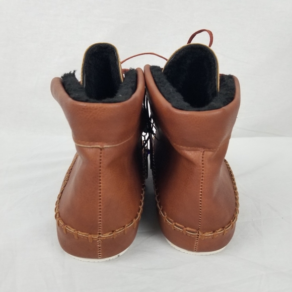 Feather and beaded faux fur lined ankle booties - Picture 8 of 13